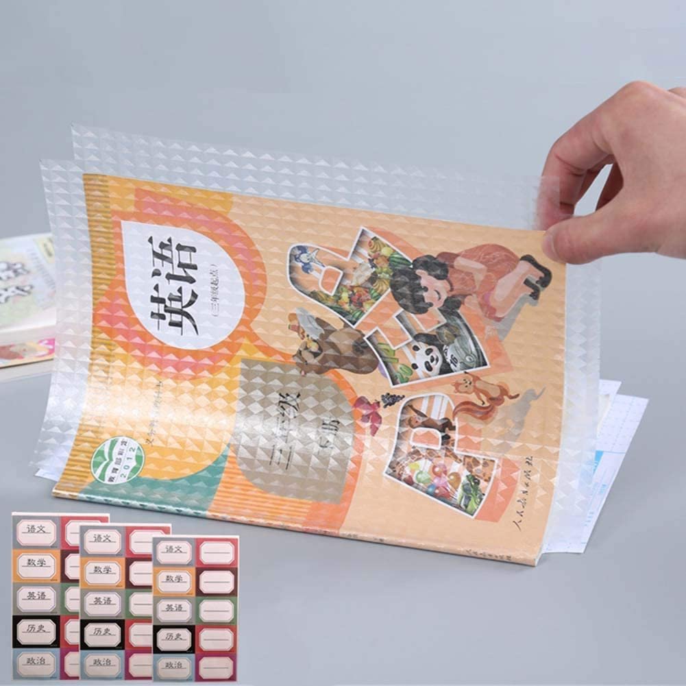 Book Cover for School and Office, Reusable Protective Book Sleeve for Notebooks, Textbooks and Journals, Dust and Scratch Protection Cover for Books and Study Materials