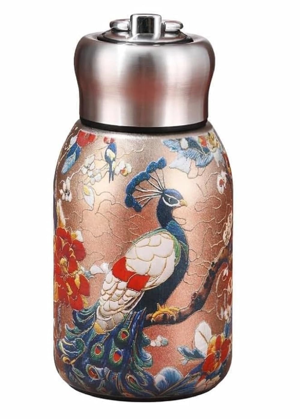 300 ML Stainless Steel Small Water Bottle, Compact Reusable Metal Drinking Bottle for Water and Beverages, Portable Bottle for School, Office, Travel, Picnic and Everyday Hydration